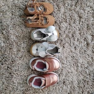 Toddler Girls Size 5 Velcro Sneakers Tennis Shoes